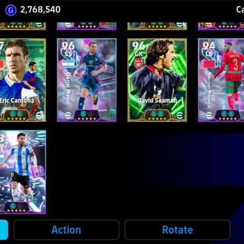 eFootball Accounts Legends & Iconic Players Mobile|PW 3107|Epic J.Saviola, Cantona, Seaman,  Rui Costa|Showtime M.Van De