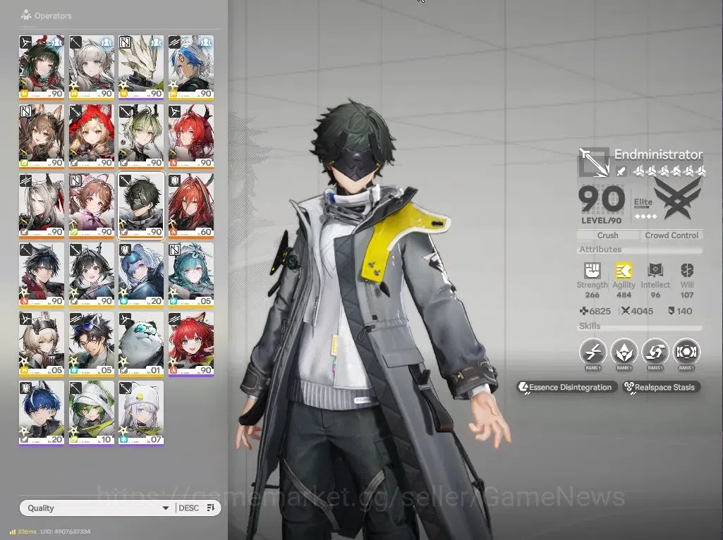 Arknights: Endfield Accounts Asia|LV 60|9 SSR(4 Limited)+20(*6 Weapn)|Gilberta+(ZhuangFangyi,Rossi,Leavataiin)+Sign|Ready 1