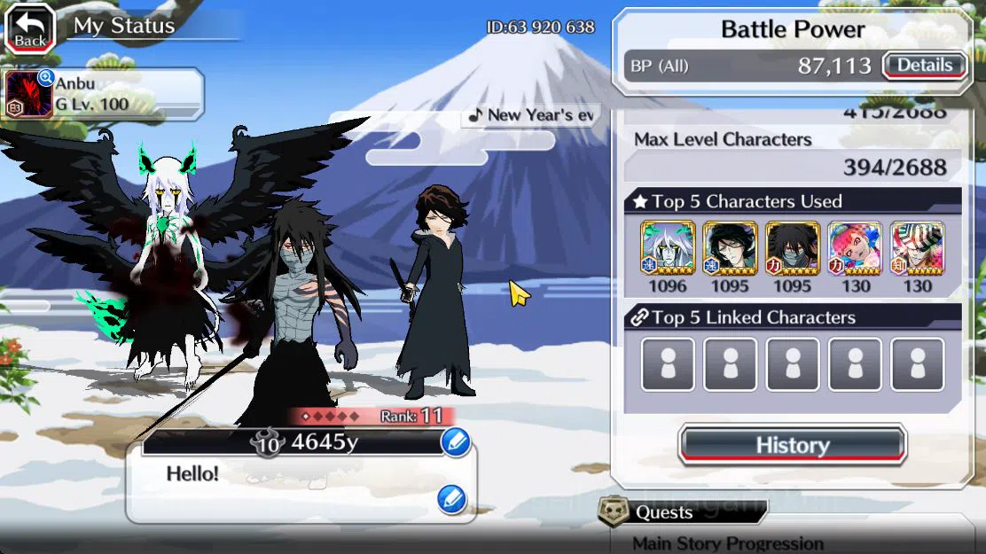 Bleach: Brave Souls Accounts [GLOBAL]20K Orbs+Fresh All Story|LV 200(9th Ichigo image 2