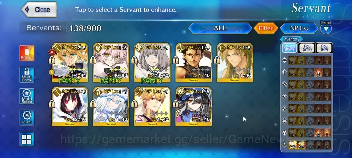 Fate-Grand Order Accounts NA|Story Septem Lv 37|Uncleared FQ|3 SSR Servant|Lancer Artoria (NP 2),Koyans Light,Oberon,CE 1