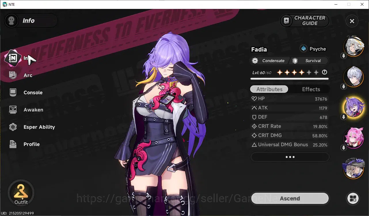 Neverness to Everness Accounts GLOBAL SEA|HL 45|TL 27|10 SSR 3Limited Nanally+Liv image 10
