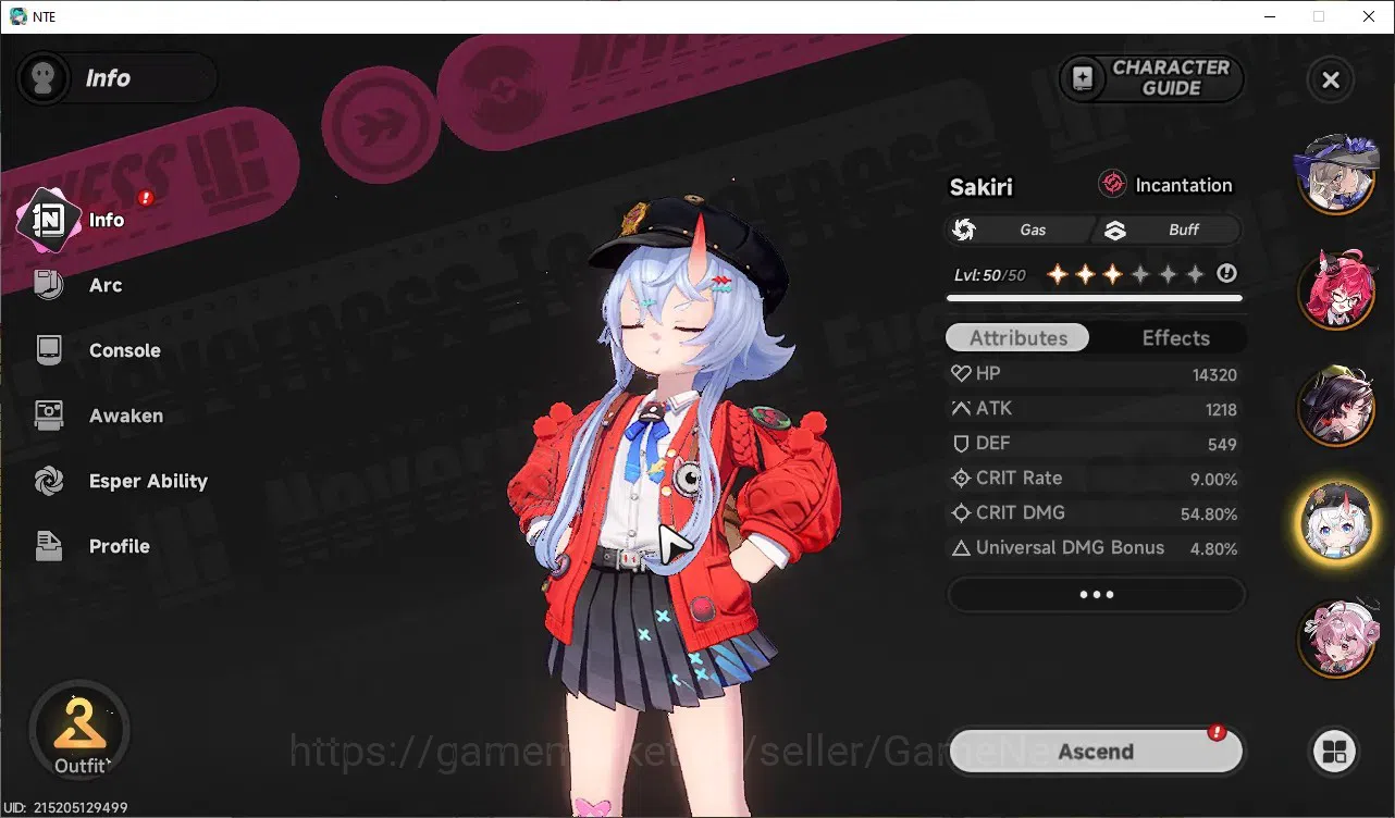 Neverness to Everness Accounts GLOBAL SEA|HL 45|TL 27|10 SSR 3Limited Nanally+Liv image 12