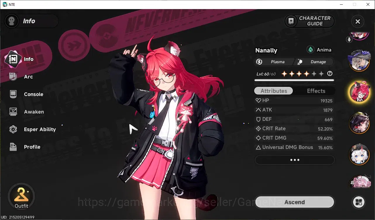 Neverness to Everness Accounts GLOBAL SEA|HL 45|TL 27|10 SSR 3Limited Nanally+Liv image 7