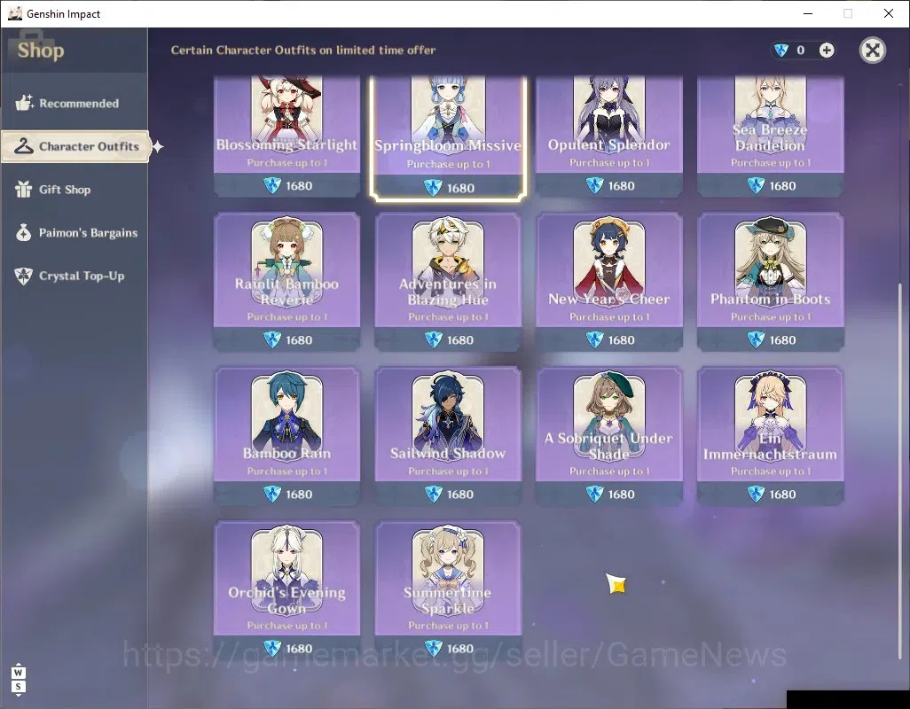 Genshin Impact Accounts Others NA|AR 55|2 Limited + 4 (*5 Weapon)|(Columbina)+Sign,Yumemizuki Mizuki|Mc FeMale|Take 17