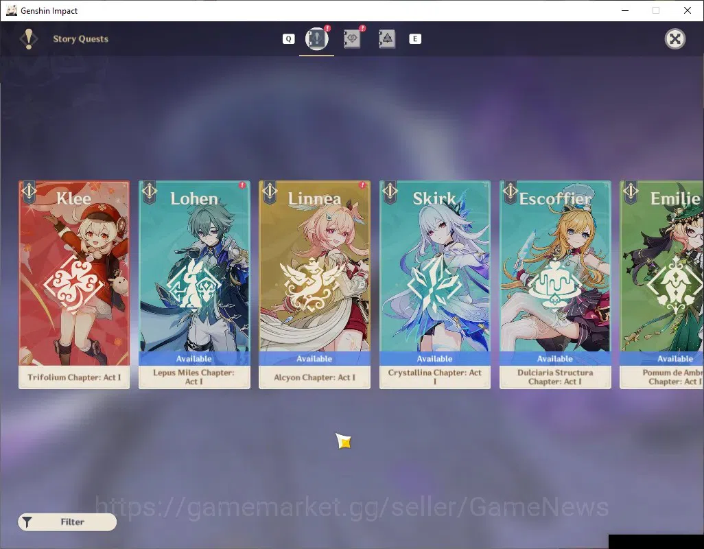 Genshin Impact Accounts Others NA|AR 55|2 Limited + 4 (*5 Weapon)|(Columbina)+Sign,Yumemizuki Mizuki|Mc FeMale|Take 19