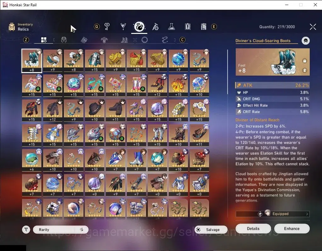 Honkai Star Rail Accounts Asia|TL 63|9 Limited|Castorice,Ashveil,Firefly,Dan image 8