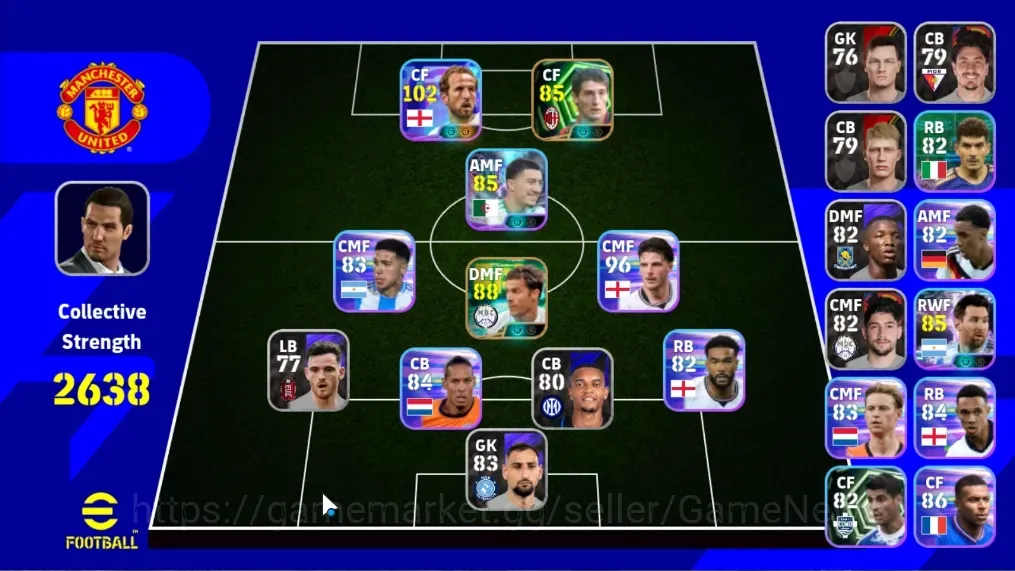 eFootball Accounts Legends & Iconic Players Android|Power 2638|Epic Xabi Alonso,Daniele Massaro|Show Time Harry Kane,Ibrahim 1