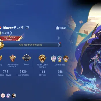 Honor of Kings Accounts Rare Skin Global Hero 113 Skin 258:952 token,Kaito Kid (Marco Polo) LNY26 Dolia, 7 Legend, 3