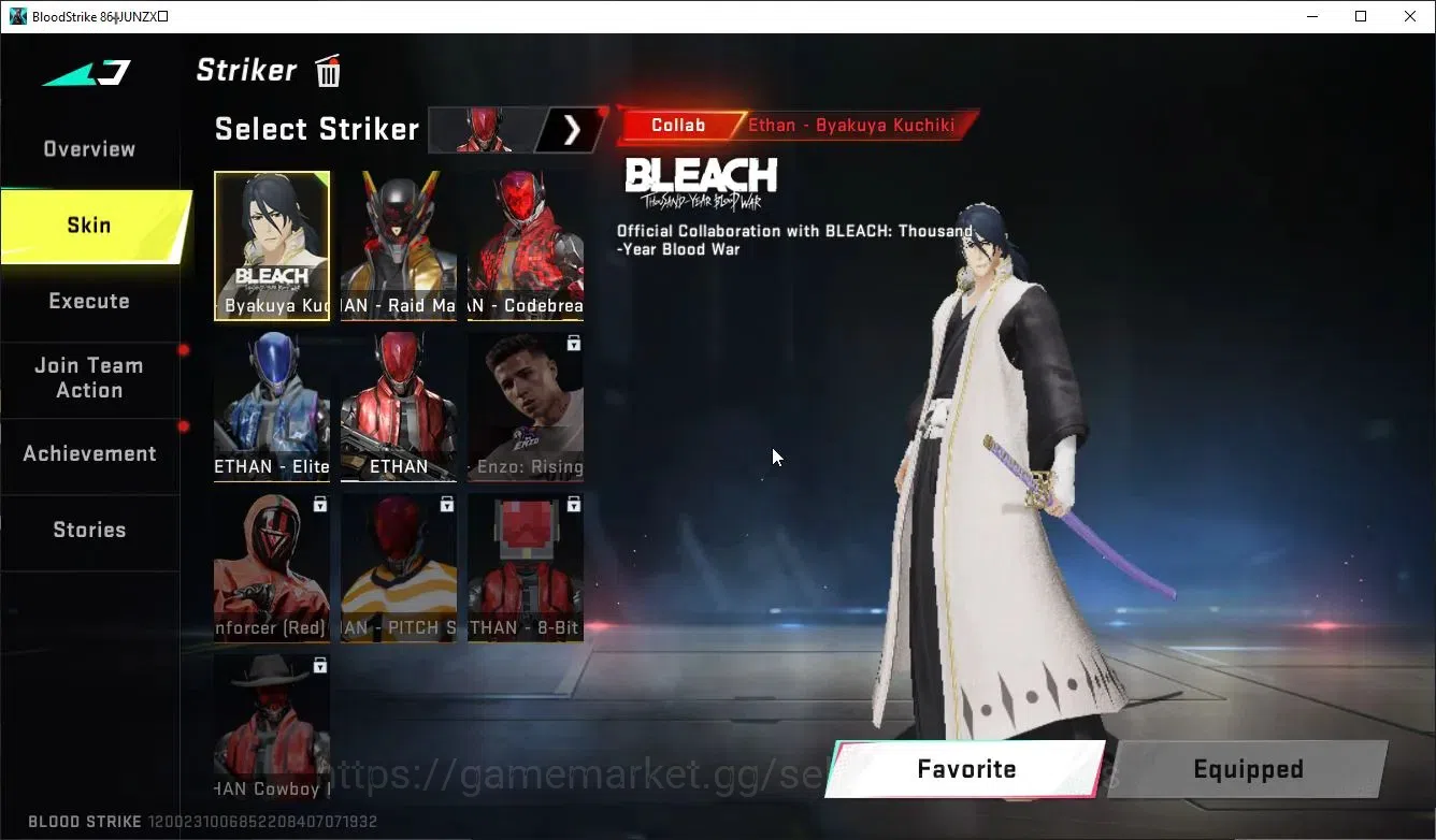 Blood Strike Accounts Collab Skin ASIA|ETERNAL DeAgle+Collab ENZO-Kraken,TR MCX,FN2K,JACK+3 Collabs|16 ULTRA[6 11