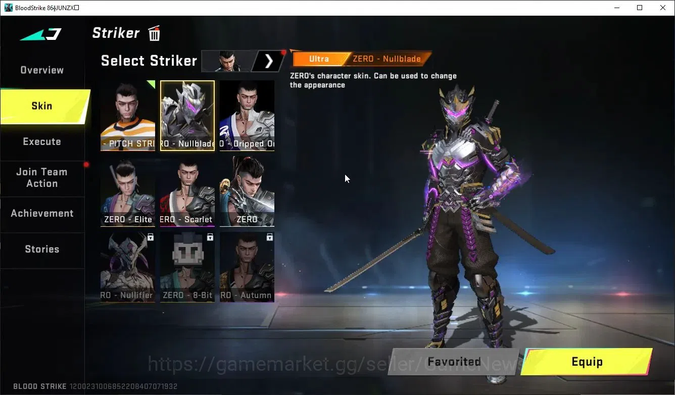 Blood Strike Accounts Collab Skin ASIA|ETERNAL DeAgle+Collab ENZO-Kraken,TR MCX,FN2K,JACK+3 Collabs|16 ULTRA[6 13