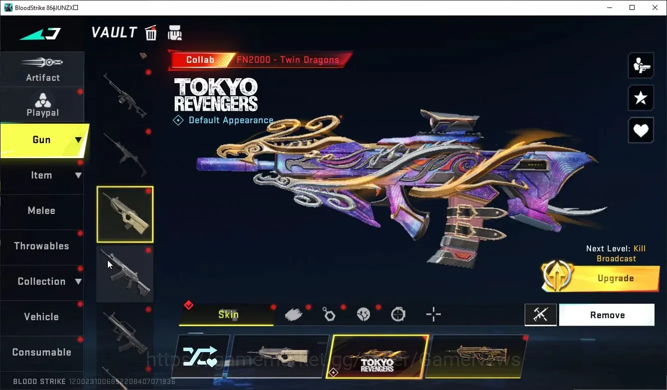 Blood Strike Accounts Collab Skin ASIA|ETERNAL DeAgle+Collab ENZO-Kraken,TR MCX,FN2K,JACK+3 Collabs|16 ULTRA[6 20