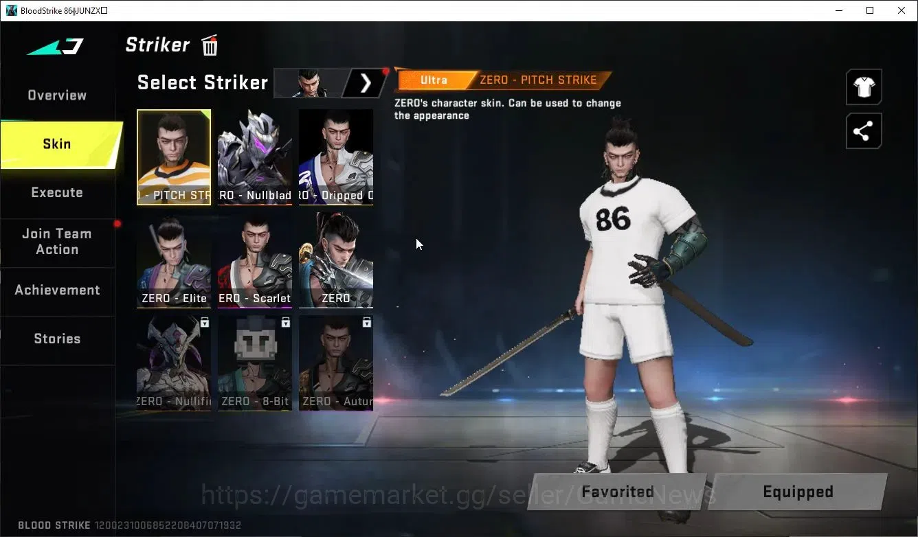 Blood Strike Accounts Collab Skin ASIA|ETERNAL DeAgle+Collab ENZO-Kraken,TR MCX,FN2K,JACK+3 Collabs|16 ULTRA[6 6