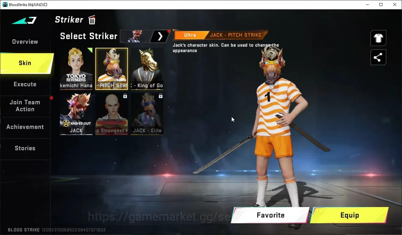 Blood Strike Accounts Collab Skin ASIA|ETERNAL DeAgle+Collab ENZO-Kraken,TR MCX,FN2K,JACK+3 Collabs|16 ULTRA[6 9