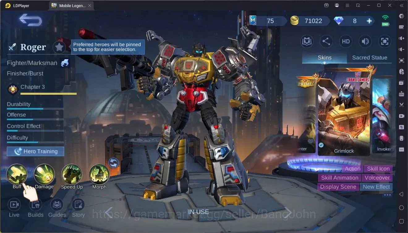 Mobile Legends: Bang Bang Accounts Global|Hero 132|Skin 326|Exalted|ASP Vexana,Fanny\ image 3