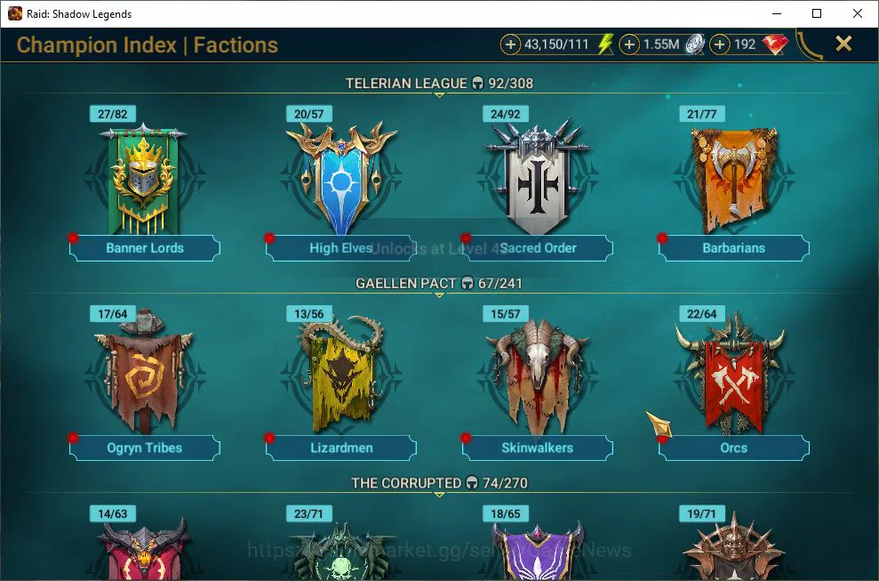 Raid: Shadow Legends Accounts Lv41 870K Power|1 Mythic(Androc)|20 Legend(Marichk image 4