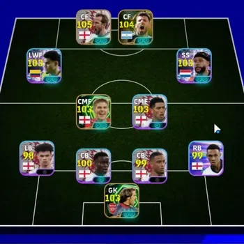 eFootball Accounts Legends & Iconic Players Android|National Team Pack England 2026|6 Epic Harry Kane,Sergio Aguero,David
