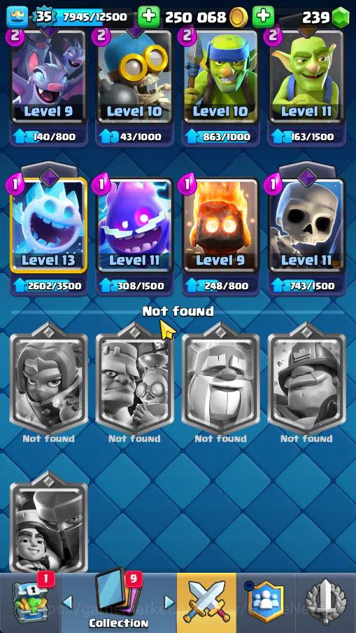 Clash Royale Accounts Lv 35|Trophy 7022|KTL 12|Limited Skin|Card 116|2 H image 10