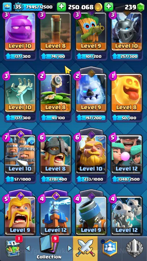 Clash Royale Accounts Lv 35|Trophy 7022|KTL 12|Limited Skin|Card 116|2 H image 12