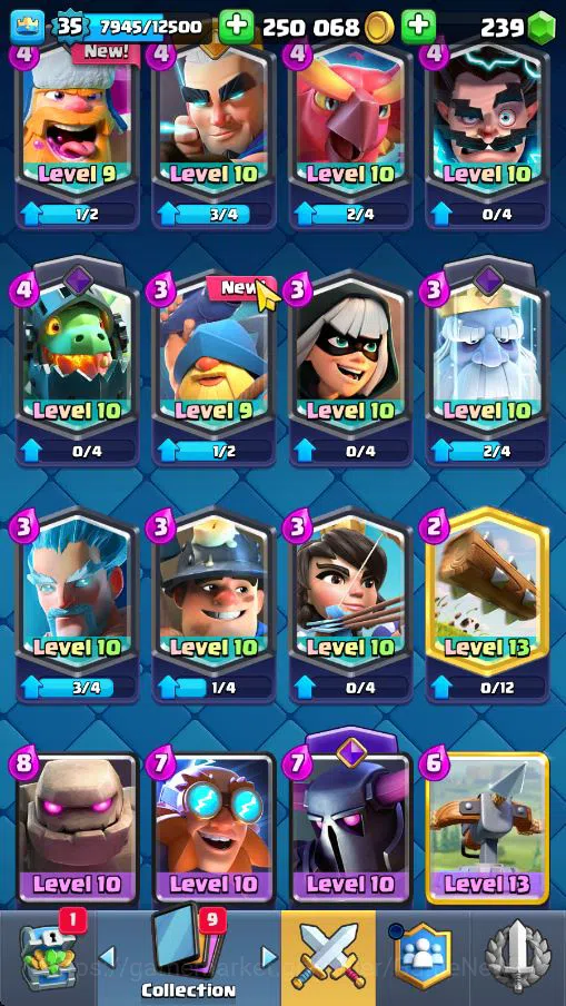 Clash Royale Accounts Lv 35|Trophy 7022|KTL 12|Limited Skin|Card 116|2 H image 16