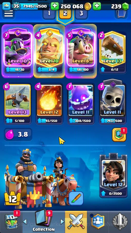 Clash Royale Accounts Lv 35|Trophy 7022|KTL 12|Limited Skin|Card 116|2 H image 19