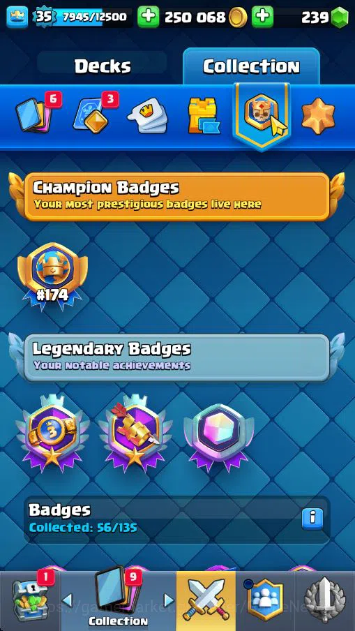 Clash Royale Accounts Lv 35|Trophy 7022|KTL 12|Limited Skin|Card 116|2 H image 5