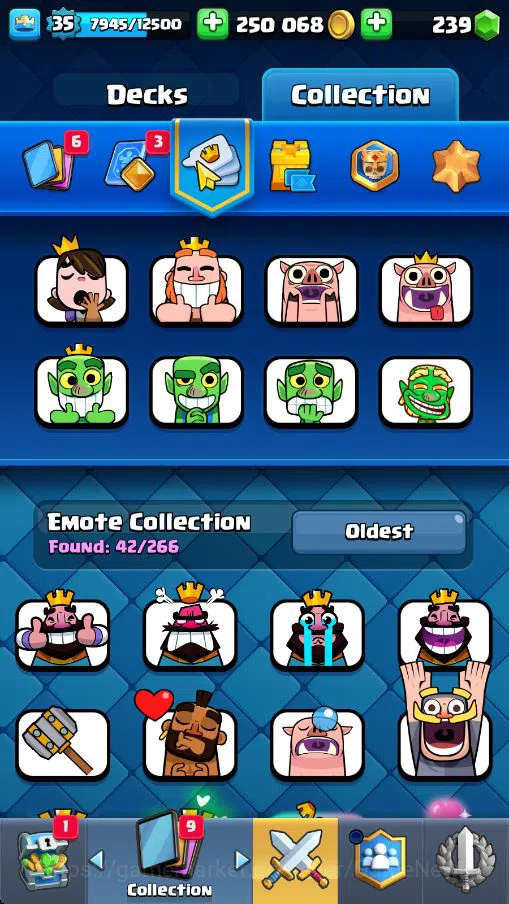 Clash Royale Accounts Lv 35|Trophy 7022|KTL 12|Limited Skin|Card 116|2 H image 7
