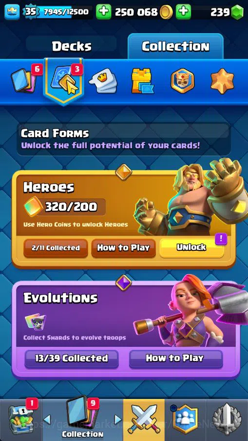 Clash Royale Accounts Lv 35|Trophy 7022|KTL 12|Limited Skin|Card 116|2 H image 9
