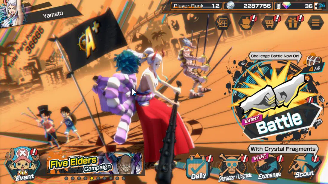 One Piece Bounty Rush Accounts Global|5 EX |Kaido's Son Yamato,TFE Marshal D.Teac image 1