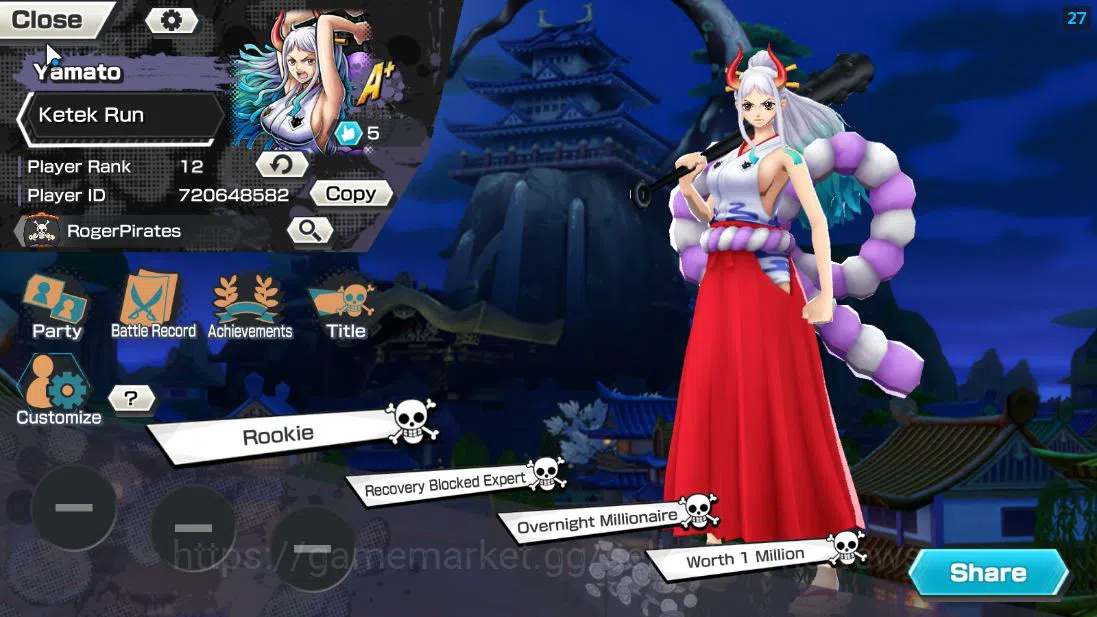 One Piece Bounty Rush Accounts Global|5 EX |Kaido's Son Yamato,TFE Marshal D.Teac image 2