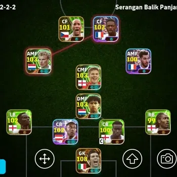 eFootball Accounts Legends & Iconic Players Mobile|PW 3173|Gianluigi Buffon Big T,Luis Diaz Show T,Steven Gerrard Epic,Frank