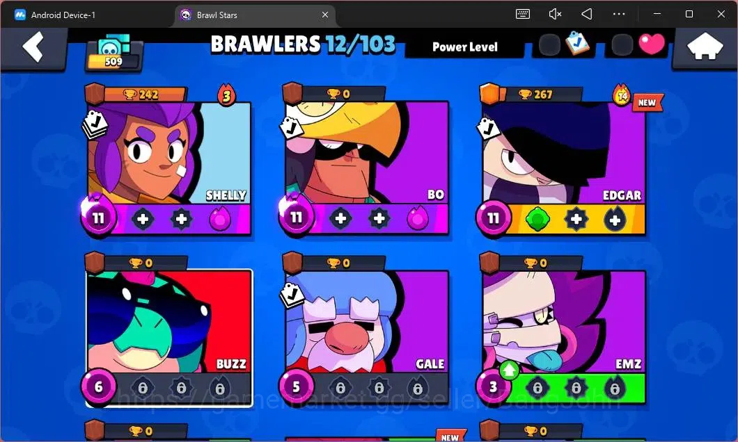Brawl Stars Accounts Global | 509 Thropy|12 Brawler|2 Max Hypercharge(S image 5