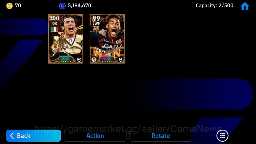 eFootball Accounts Android|BigTime Gianligi Buffon,Neymar Jr,Epic Ste image 7