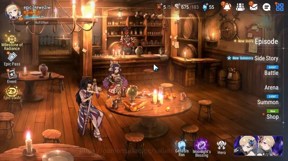 Epic Seven Accounts GLOBAL|UnVerif|4 ML(C Lilias,B Hwayoung,US Choux,H image 1