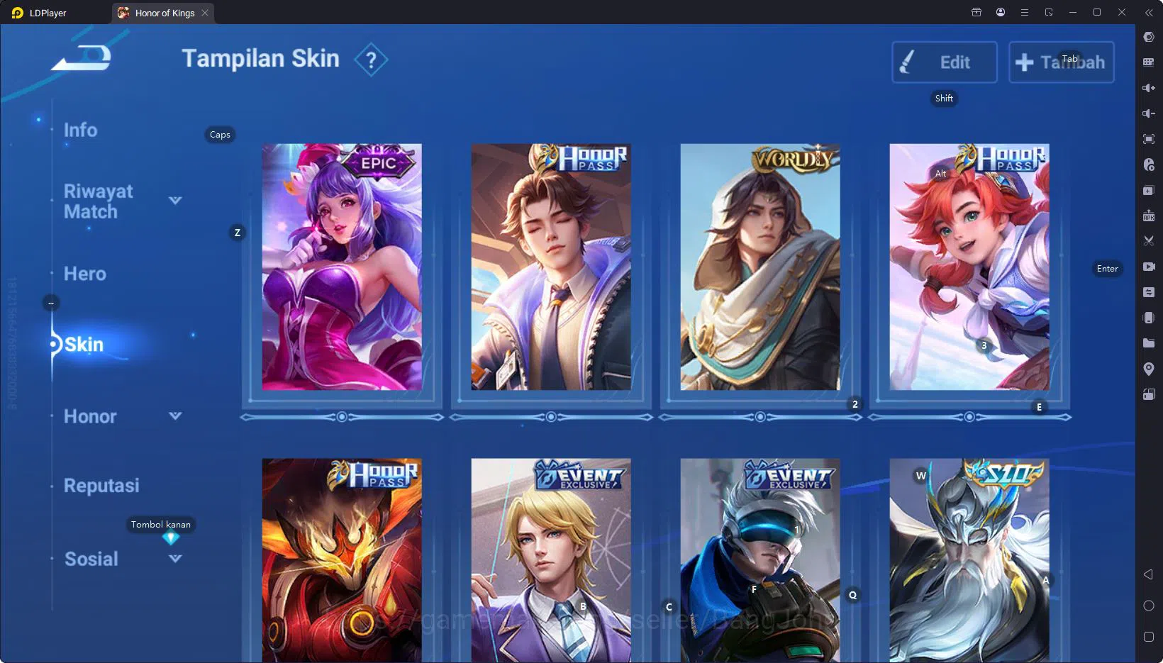 Honor of Kings Accounts GLOBAL|HERO 79,SKIN 55,TIGER Pei,Good Acc and many image 4