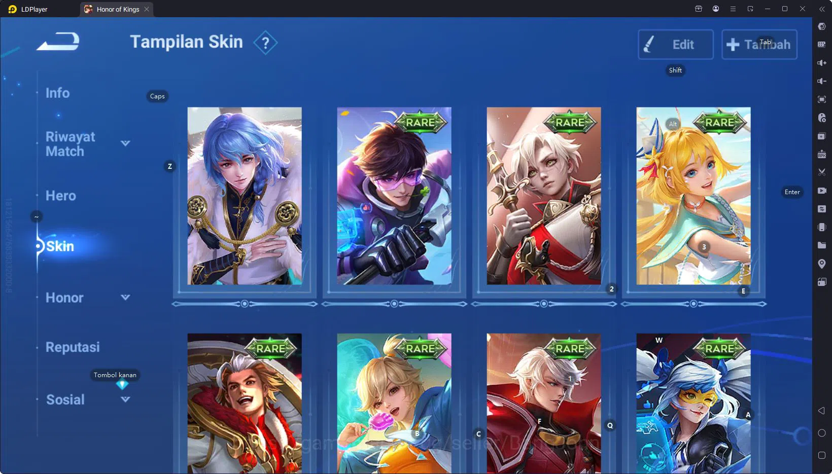 Honor of Kings Accounts GLOBAL|HERO 79,SKIN 55,TIGER Pei,Good Acc and many image 5
