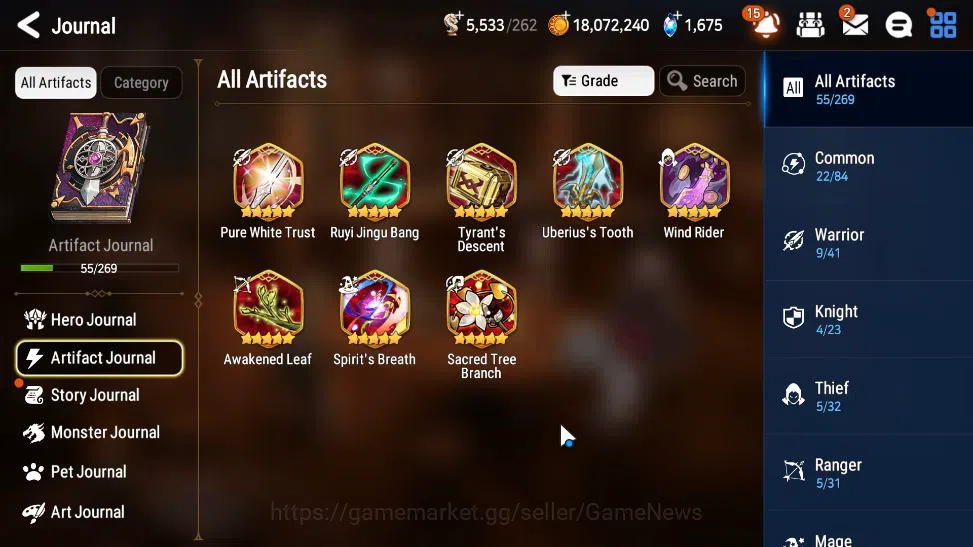 Epic Seven Accounts Mid-Tier GLOBAL Unverif|8 ML(DK Sharun,Straze,LC Belona,Zio,Etc)+Setsuka,etc|Poh ON|5,5K Energy+1,6K 5