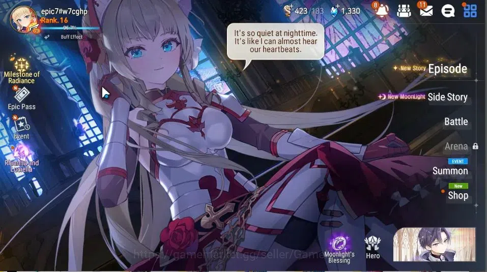 Epic Seven Accounts GLOBAL Unverif|New Era|5 ML(Rhianna&Luciella, Stra image 1