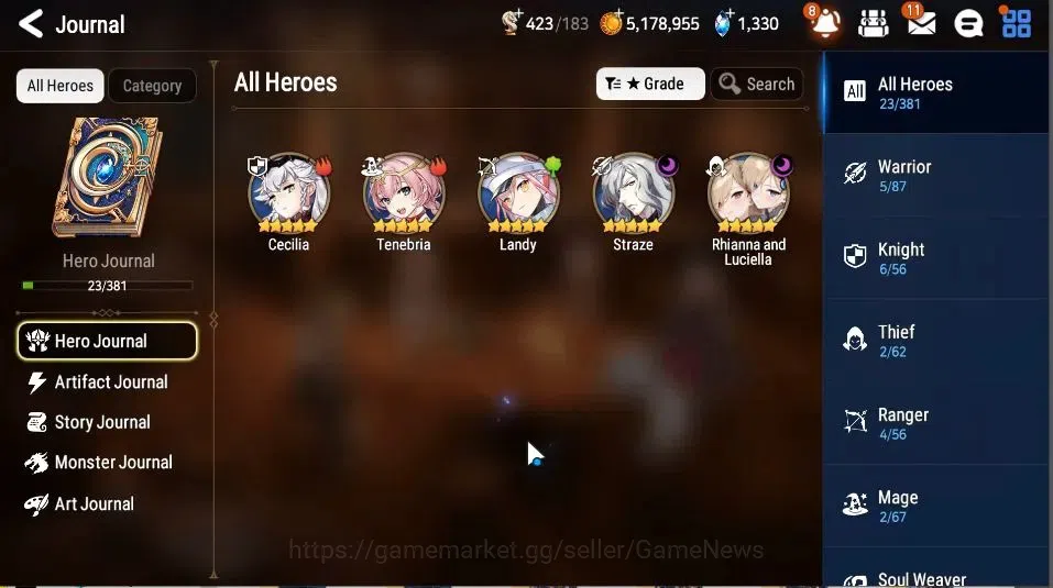 Epic Seven Accounts GLOBAL Unverif|New Era|5 ML(Rhianna&Luciella, Stra image 5