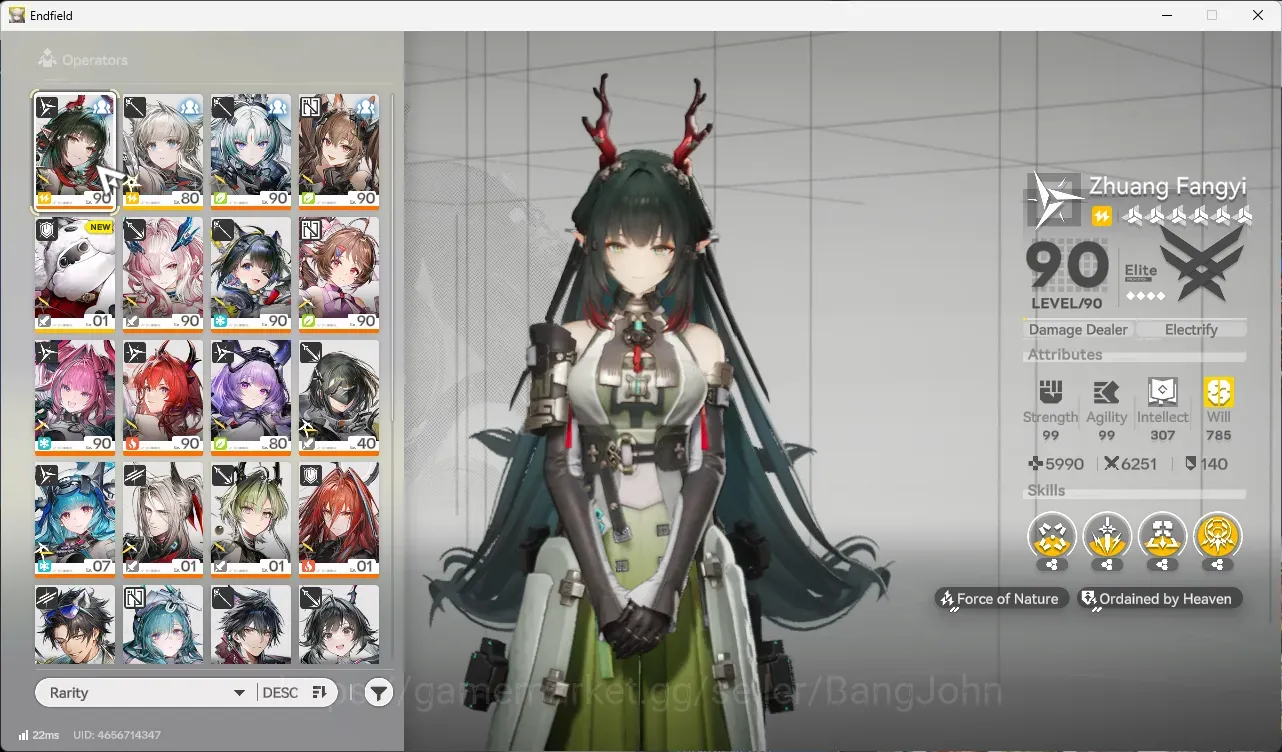 Arknights: Endfield Accounts ASIA|Lv60|8 Limit+6 Sign(Zhuang 1