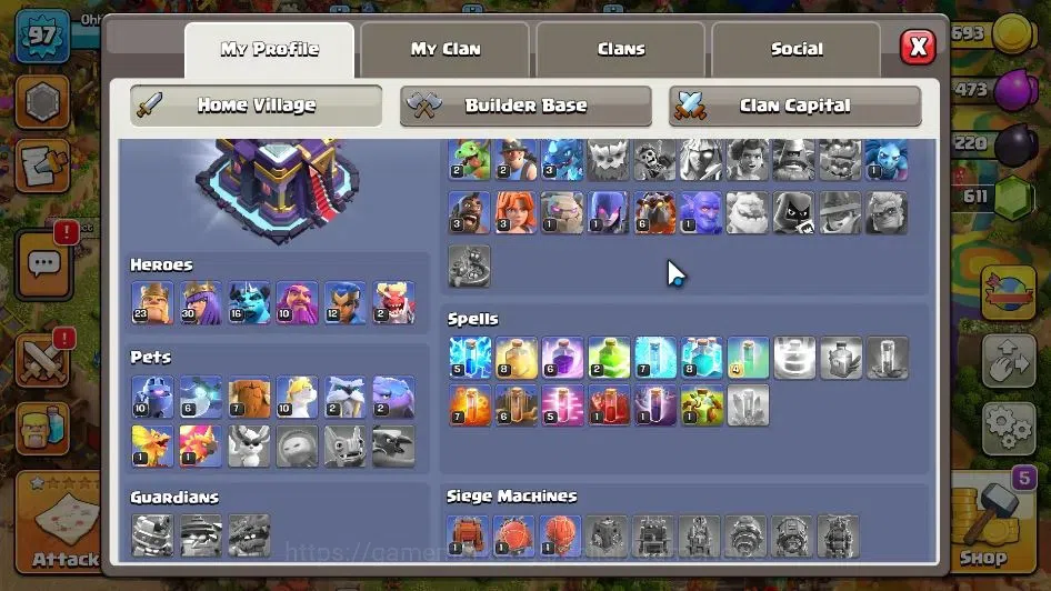 Clash of Clans Accounts ASIA|LV 97|TH 15-BH 6|HH 9|BK 23,AQ 30,GW 10,MP 16 image 3