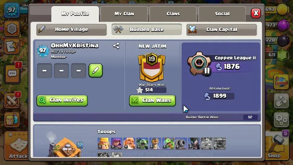 Clash of Clans Accounts ASIA|LV 97|TH 15-BH 6|HH 9|BK 23,AQ 30,GW 10,MP 16 image 4