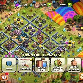 Clash of Clans High-End ASIA|LV 97|TH 15-BH 6|HH 9|BK 23,AQ 30,GW 10,MP 16 image 1