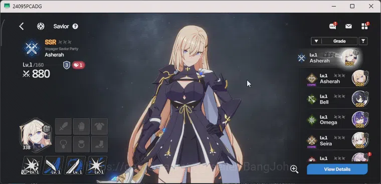 StarSavior Accounts Global | Starter Lv 1 | Asherah Waltz + 4 SSR | Selector On | Log Google  RA043B 4