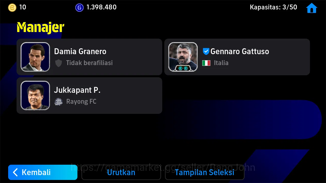 eFootball Accounts Power 3030 | John O'Shea | Mesi | Gennaro Gattuso  image 4