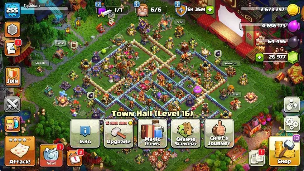Clash of Clans Accounts Global | TH 16-BH 10 | LVL 255|AQ 95 ,MP 71 ,GW 70 image 2