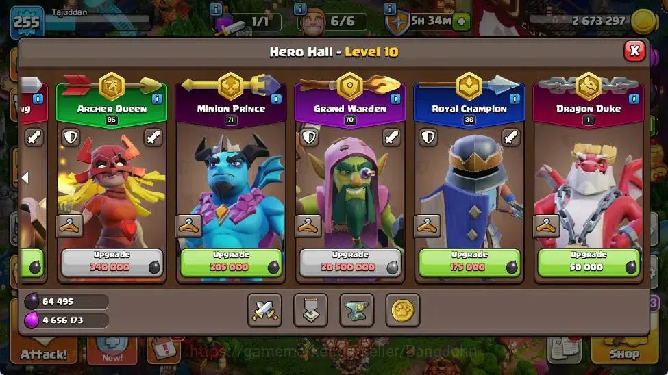 Clash of Clans Accounts Global | TH 16-BH 10 | LVL 255|AQ 95 ,MP 71 ,GW 70 image 8