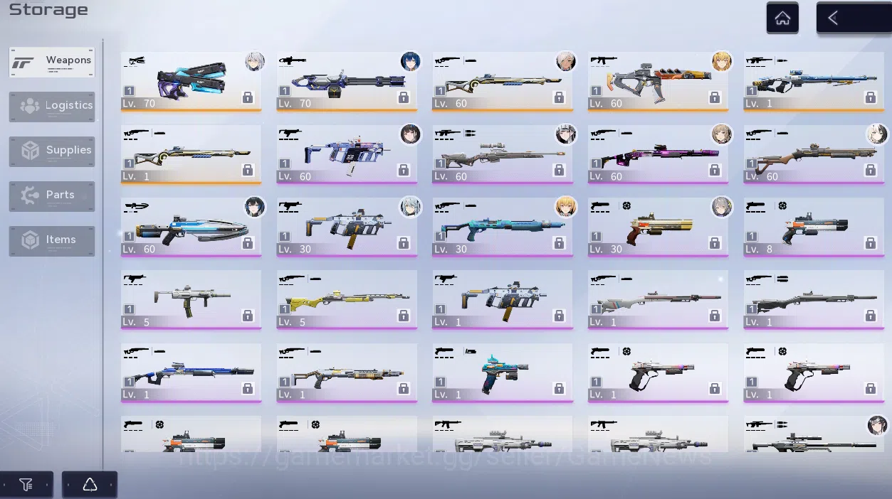 Snowbreak: Containment Zone Accounts SEA|Lv 63|13SSRChar + 10.9K DigiCash(Lyfe-InfiniteSight+Sign,Katya 5