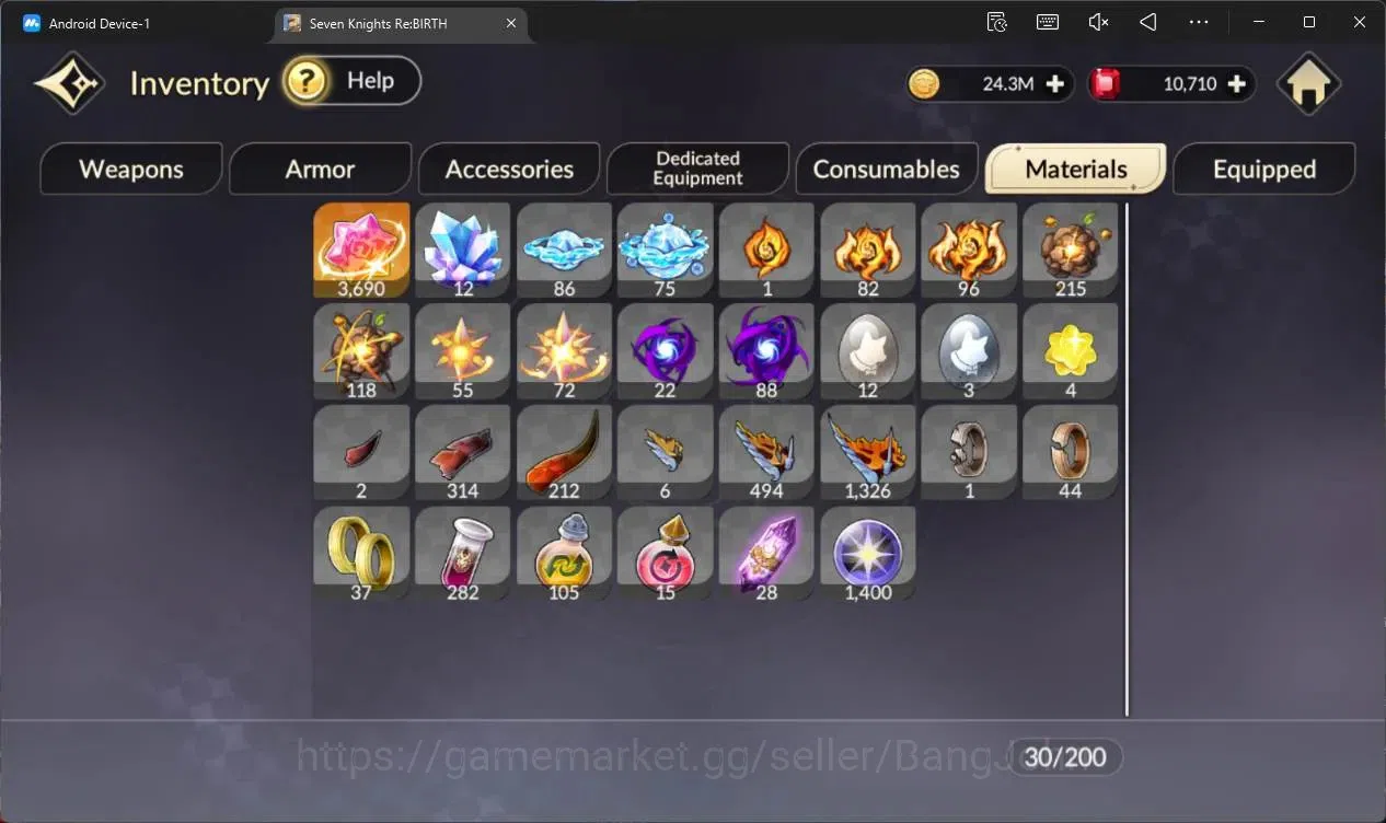 Seven Knights Re:Birth Accounts Global |2 EX7 (Juri TC6,Melia)|34 TC6(Dellons,Skul image 11