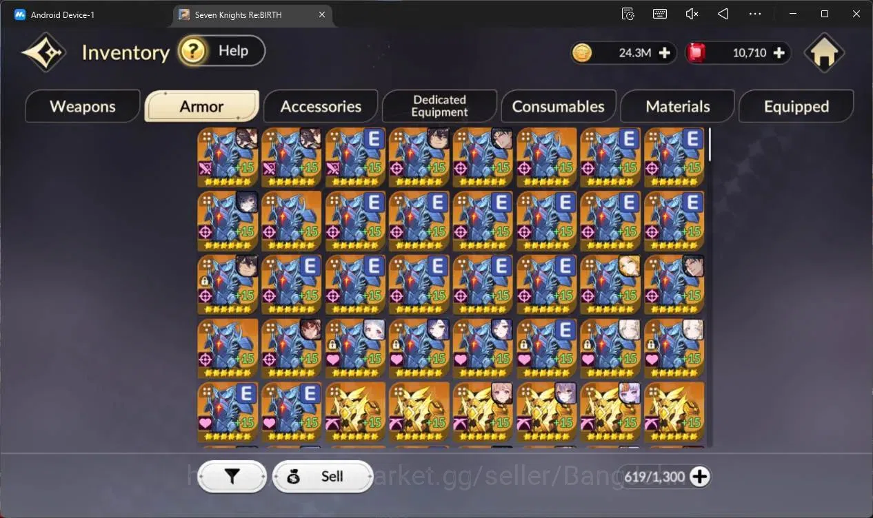 Seven Knights Re:Birth Accounts Global |2 EX7 (Juri TC6,Melia)|34 TC6(Dellons,Skul image 7