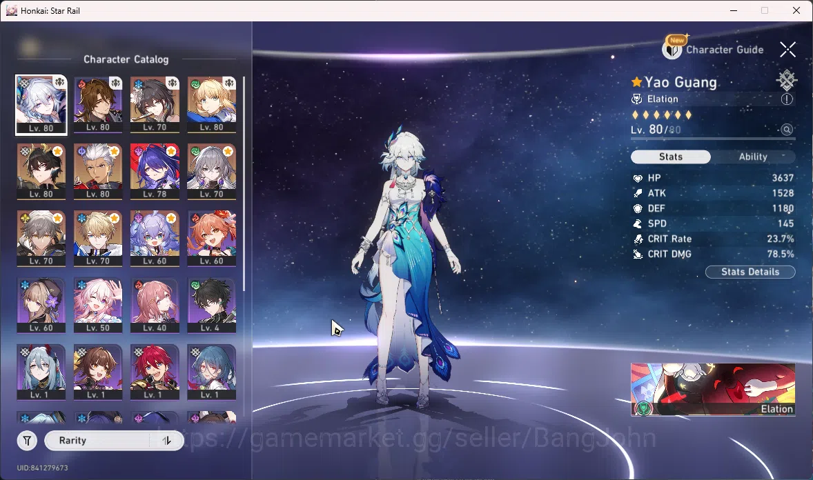Honkai Star Rail Accounts ASIA | TL 65 | 6 Limit | Yao Guang Saber+sign Ache image 3